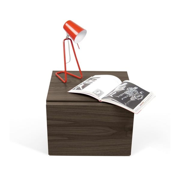Smeđi noćni ormarić TemaHome Float-image-4