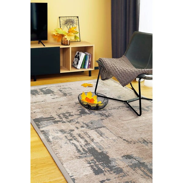 Smeđi dvostrani tepih Narma Nedrema, 100 x 160 cm-image-1