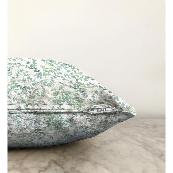 Bež-zelena jastučnica s udjelom pamuka Minimalist Cushion Covers Twiggy, 55 x 55 cm-image-1