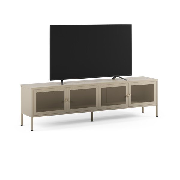 Krem metalna TV komoda 160x50x35 cm Fayna – Marckeric-image-2