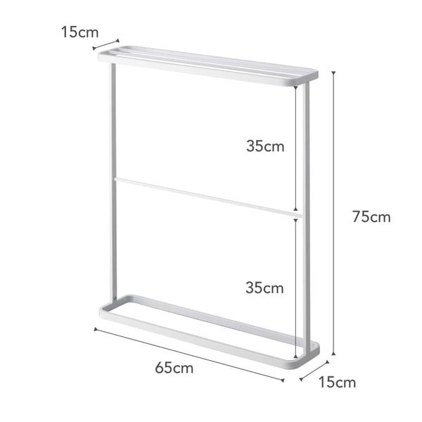 Bijeli stalak za ručnike YAMAZAKI Tower-image-4