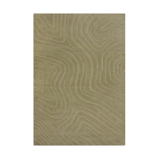 Kaki zeleni ručno rađen vunen tepih 120x170 cm Mesmerise Sage – Flair Rugs