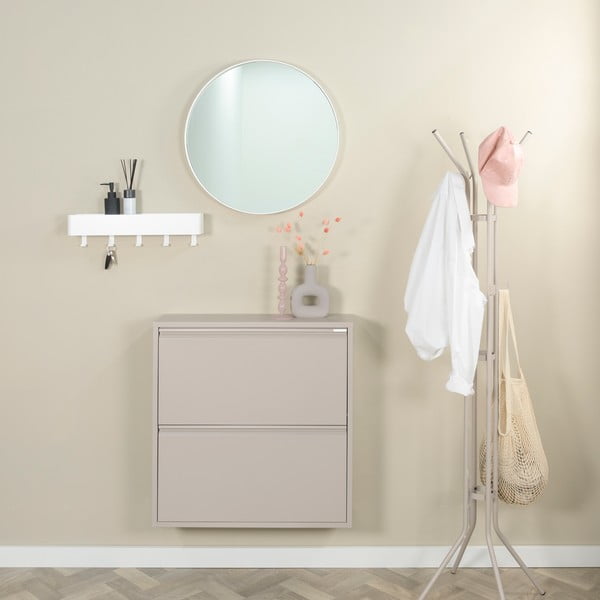 Smeđe-sivi metalni preklopni ormarić za cipele 75x77,5x22,5 cm Billy – Spinder Design-image-4