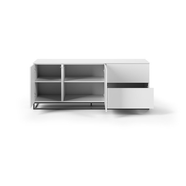 Bijela komoda s crnim metalnim nogama TemaHome Join-image-4