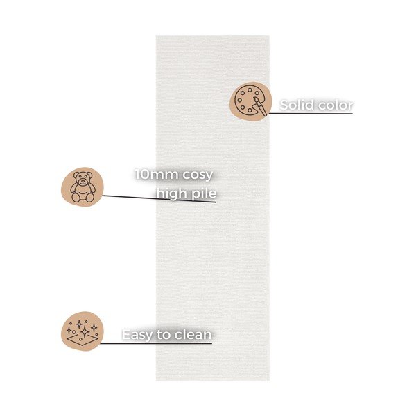 Krem podloga Mint Rugs SuperSoft, 80 x 250 cm-image-4