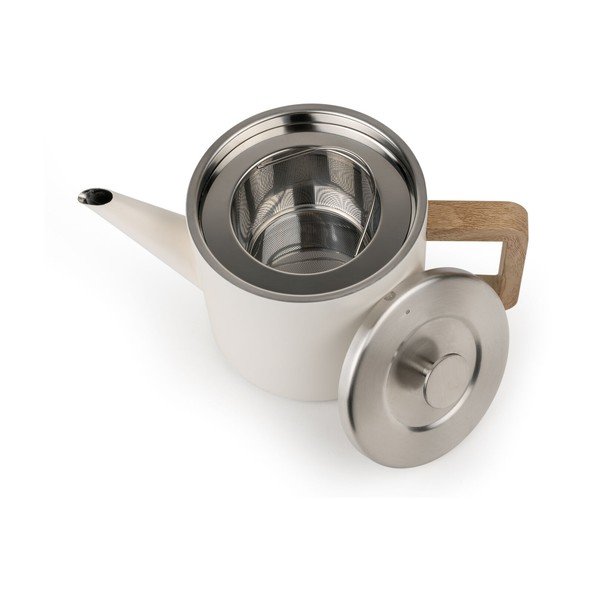 Čajnik od nehrđajućeg čelika s cjedilom boje slonovače 1,1 l Duet Narvik – Bredemeijer-image-4
