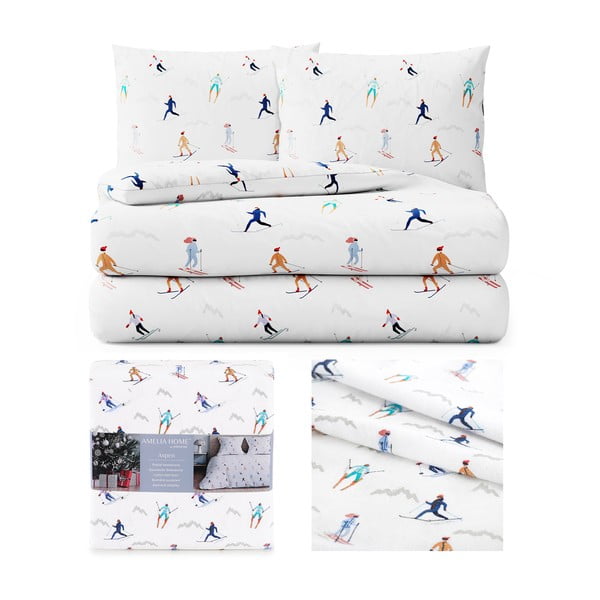 Posteljina od flanela AmeliaHome Snuggy Aspen, 200 x 200 cm-image-2