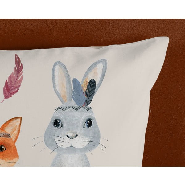 Smeđa/bež pamučna dječja posteljina za krevet za jednu osobu 140x200 cm Rave – Good Morning-image-3