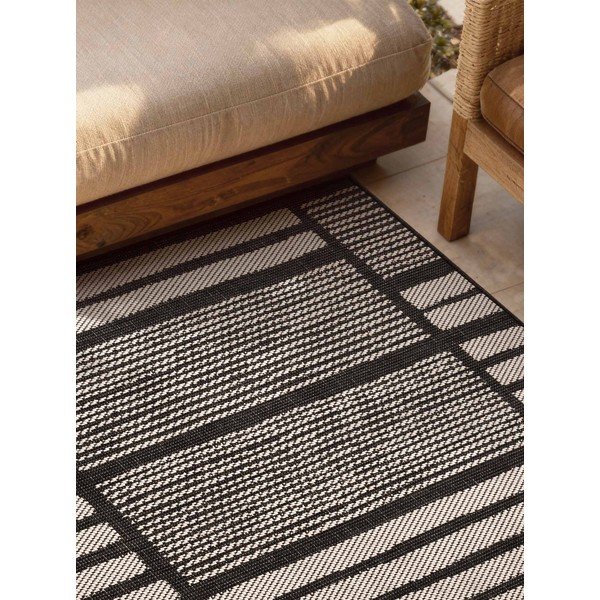 Crni/krem unutarnji i vanjski tepih 120x170 cm Haringey Allington – Ted Baker-image-3