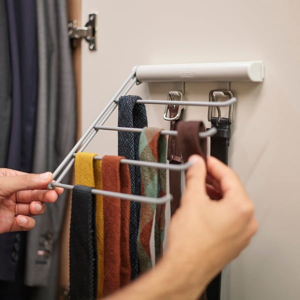 Metalna vješalica za kravate i remenje Orderly – Joseph Joseph-image-1