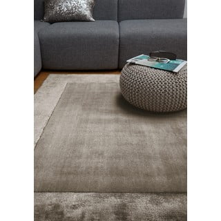 Smeđi ručno rađen tepih od mješavine vune 80x150 cm Ascot – Asiatic Carpets