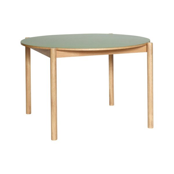 Okrugao blagovaonski stol od punog hrasta ø 115 cm Oblique – Hübsch