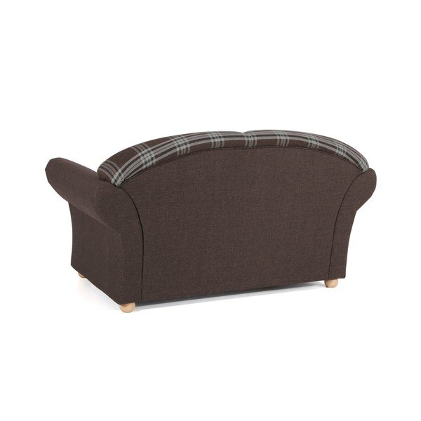 Smeđa karirana sofa Max Winzer Corona, 151 cm-image-1