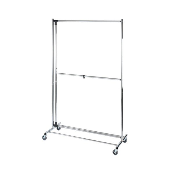 Sivi metalni teleskopski mobilni stalak za odjeću Profissimo - Wenko-image-3