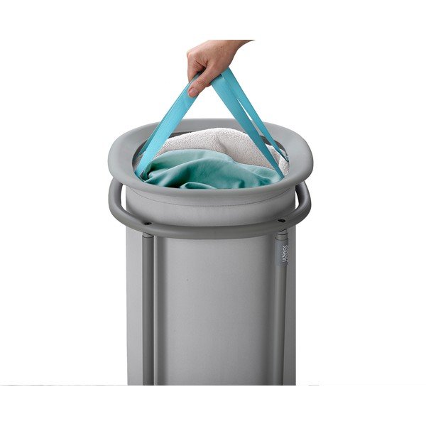 Svijetlo siva tekstilna košara za rublje 50 l Duo – Joseph Joseph-image-3