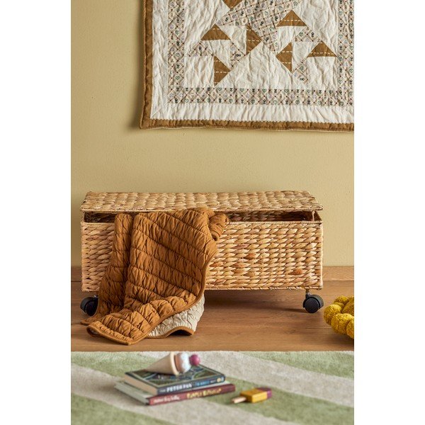 Dječja kutija za pohranu od vodenog zumbula u prirodnoj boji 63x40x26 cm Nelas – Bloomingville Mini-image-1