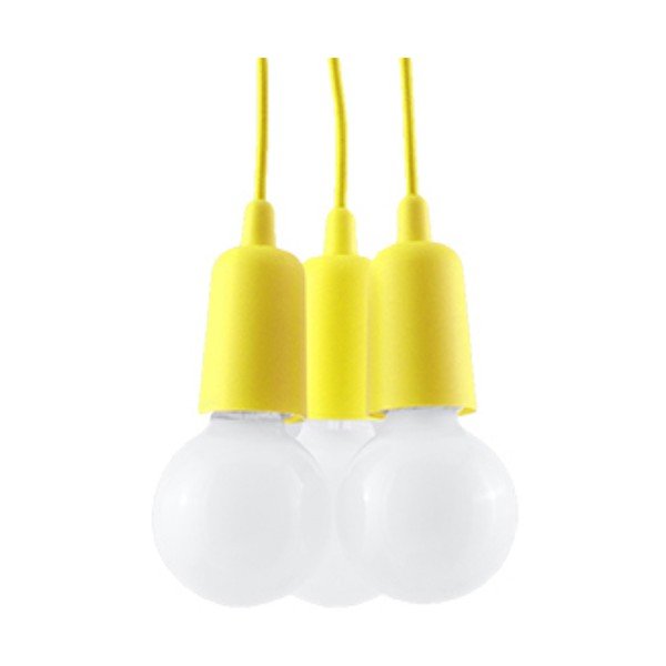 Žuta  viseća svjetiljka ø 15 cm Rene – Sollux-image-2