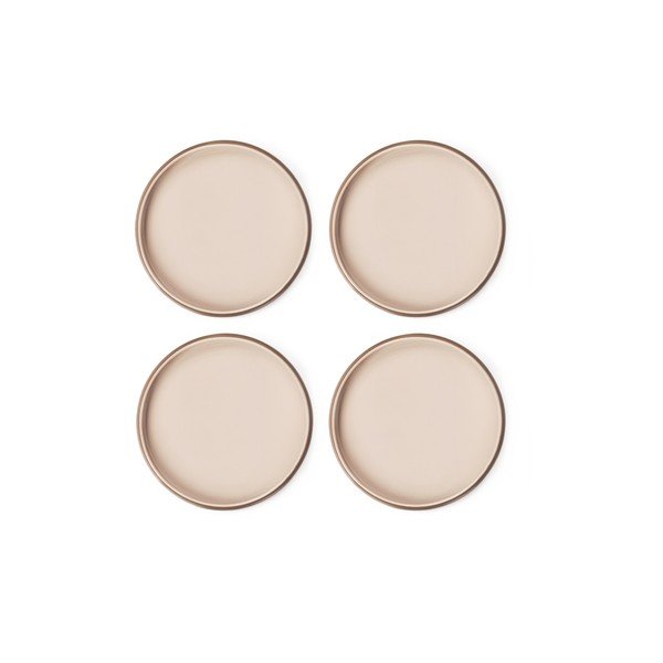 Bež tanjuri u setu 4 kom od kamenine ø 22 cm Terra Rondo – Bonami Selection-image-3
