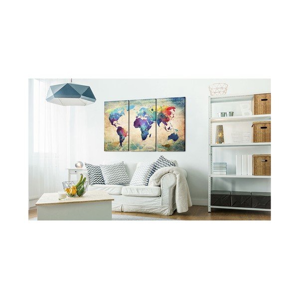 Višedijelna slika na platnu Bimago Rainbow Map, 120 x 80 cm-image-1