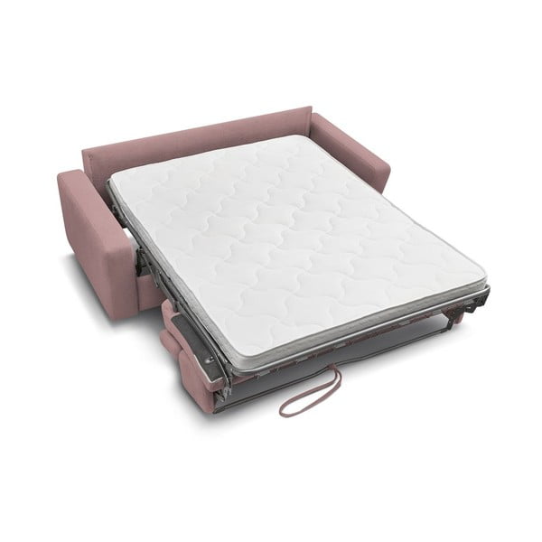 Ružičasta sklopiva sofa 195 cm Monaco – Bobochic Paris-image-4