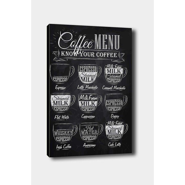 Slika 50x70 cm Coffee Menu - Wallity-image-2