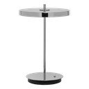 LED stolna lampa s mogućnosti zatamnjivanja u srebrnoj boji s metalnim sjenilom (visina 31 cm) Asteria Move – UMAGE