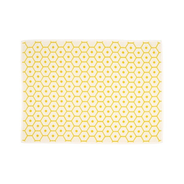 Žuta  deka od mješavine vune 140x180 cm Honey Lemon – Pappelina-image-1