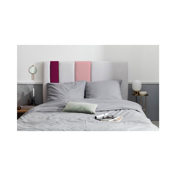 Sivo-ružičasto uzglavlje Mazzini Sofas Dahlia, 120 x 140 cm-image-4