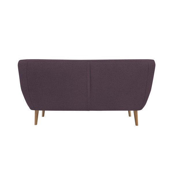 Ljubičasta dvosjeda sa svijetlim nogama Mazzini Sofas Sicile-image-1