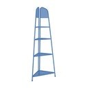 Plava metalna kutna polica za balkon Garden Pleasure MWH, visina 180 cm