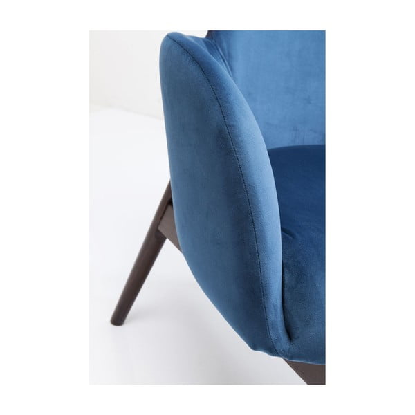 Plava fotelja za uši Kare Design Aroha Velvet-image-4