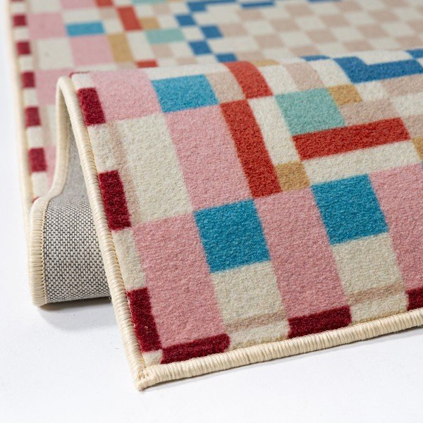 Tepih od mješavine vune 180x230 cm Checkered Border – Flair Rugs-image-2