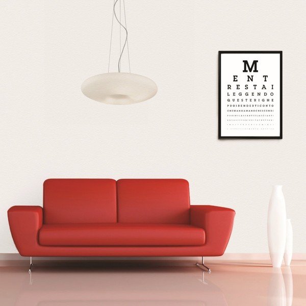 Viseća lampa od bijelog čelika-image-1