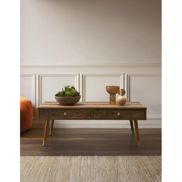 Stolić za kavu u tamnoj prirodnoj boji 59x110 cm Frida – Premier Housewares-image-4