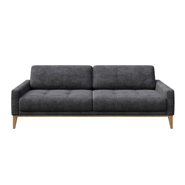 Tamno siva sofa MESONICA Musso Tufted, 210 cm