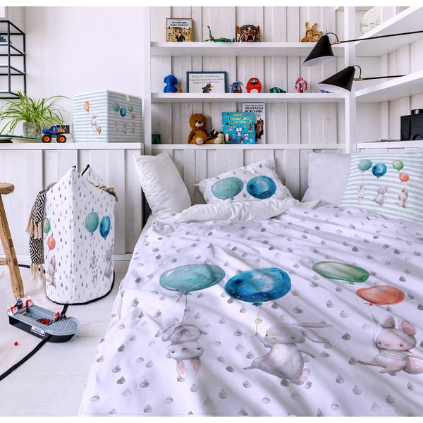 Dječja pamučna posteljina Butter Kings Flying Bunnies, 100 x 130 cm-image-1