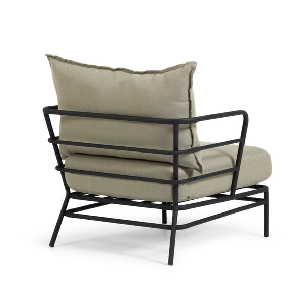 Bež vrtna stolica s metalnom konstrukcijom Kave Home Mareluz-image-3