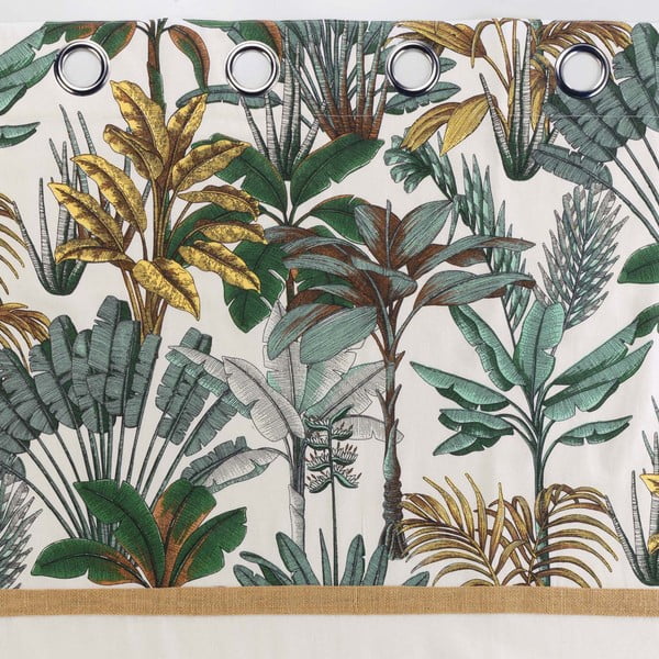 Zelena/krem zavjesa 140x240 cm Balinesia – douceur d'intérieur-image-3