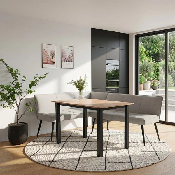 Svijetlo siva metalna/podstavljena klupa Watford – Støraa-image-1