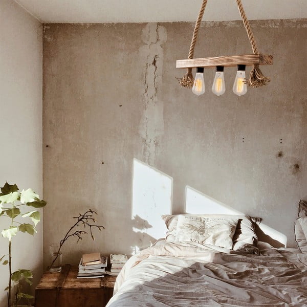 Viseća svjetiljka u prirodnoj boji Erebos – Opviq lights-image-1