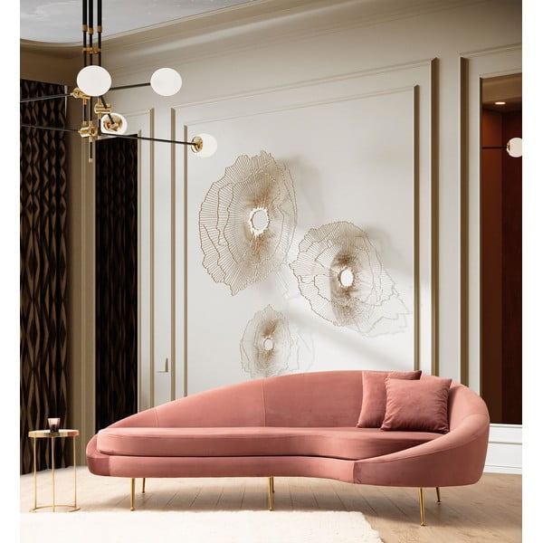 Svijetlo ružičasta sofa 255 cm Eses – Artie-image-1