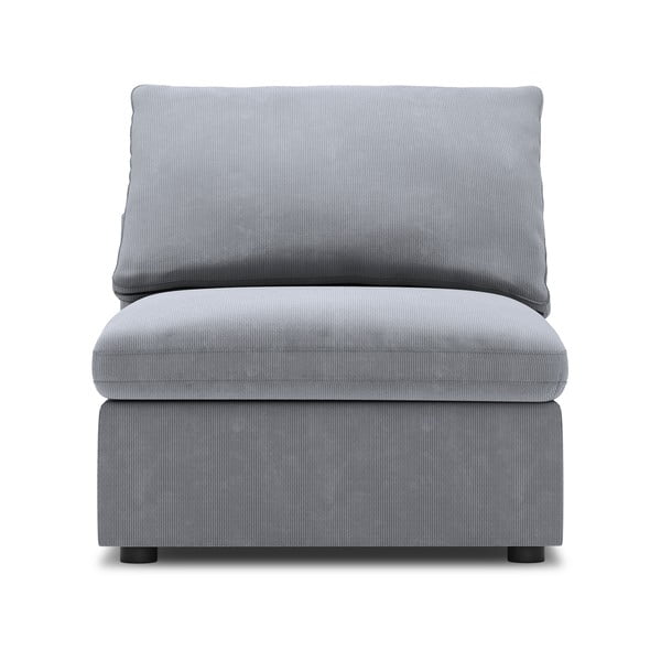 Sivi srednji dio modularne sofe od samta Windsor & Co Sofas Galaxy