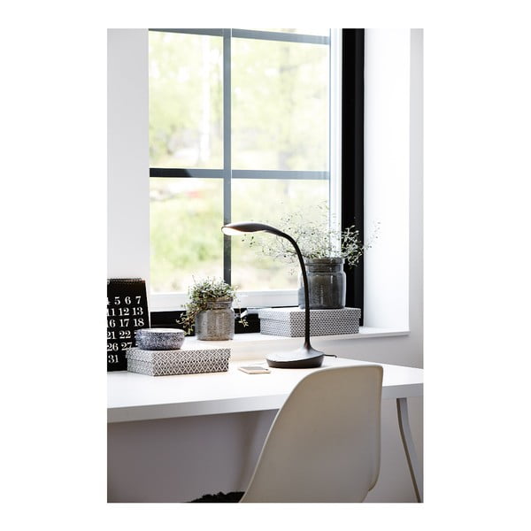 Crna stolna svjetiljka s USB priključkom Markslöjd Swan-image-3