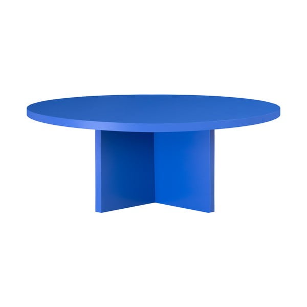 Plavi okrugao stolić za kavu ø 100 cm Pausa – Really Nice Things-image-4