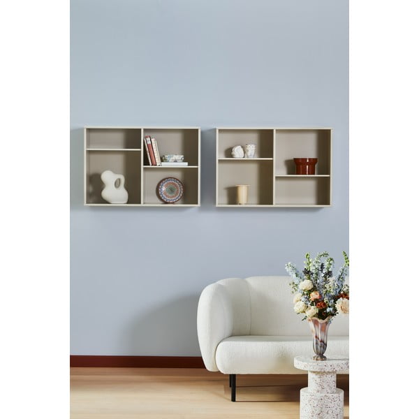 Bež viseća biblioteka 89x61 cm Mistral – Hammel Furniture-image-3