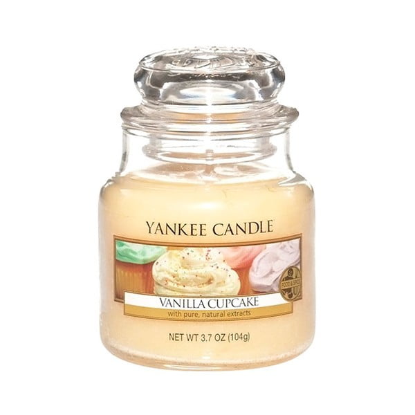Mirisna svijeća Yankee Candle Cupcake od vanilije, vrijeme gorenja 25 -40 sati