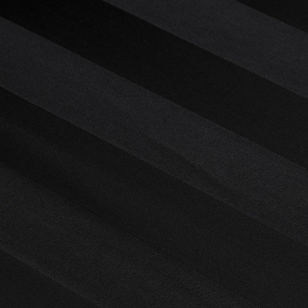 Crna satenska plahta s gumom 150x200 cm So Soft Satin Stripe – Catherine Lansfield-image-2