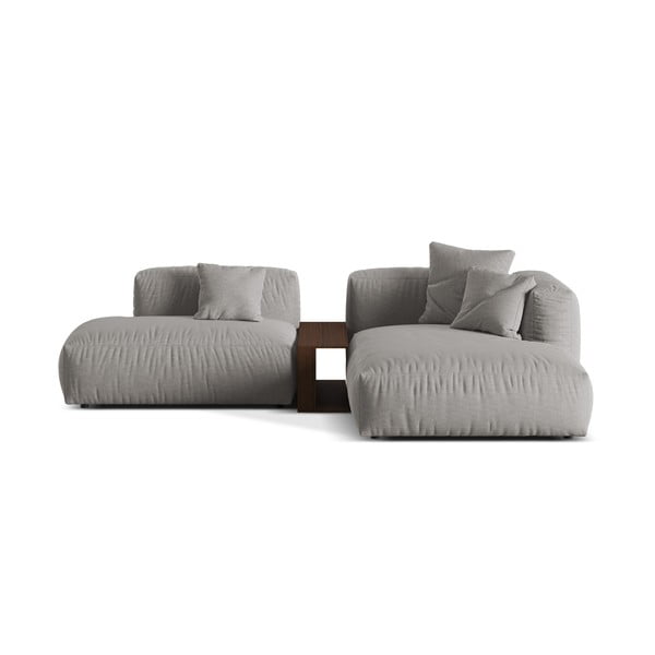 Svijetlo siva kutna garnitura (s desnim kutom) Martina – Micadoni Home