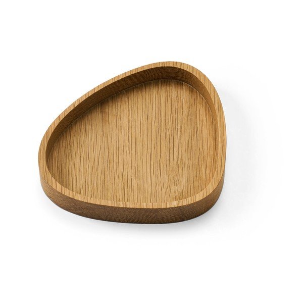 Dekorativna drvena kutija za pohranu u prirodnoj boji 18x16x3 cm Curve M – LIND DNA-image-1