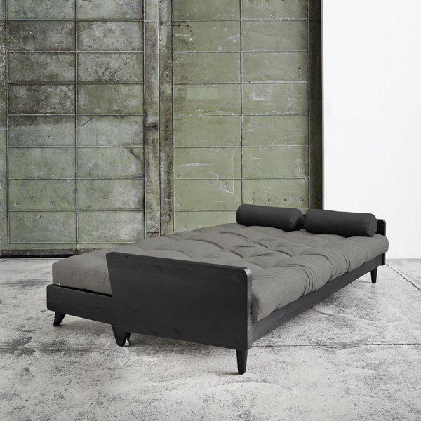 Sofa na razvlačenje Karup Indija crna / granit siva / tamno siva-image-2